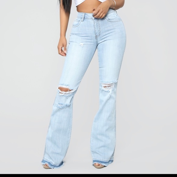 Fashion Nova Denim - FashionNova Hit the Road Flare Jean